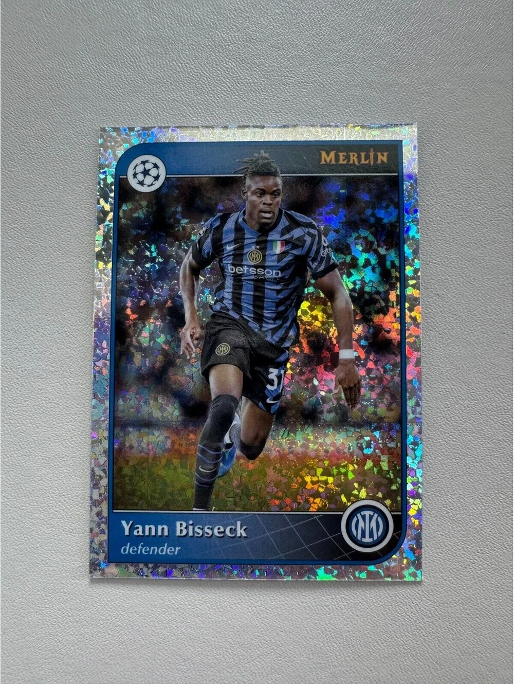 2024 - 2025 Merlin UEFA Club Competitions #200 Yann Bisseck Mini Diamond Topps R